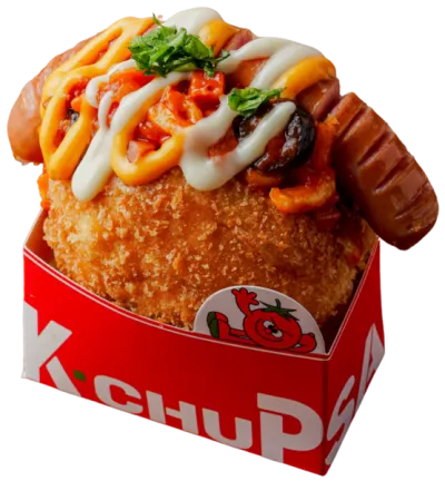 소시지피자 사라다